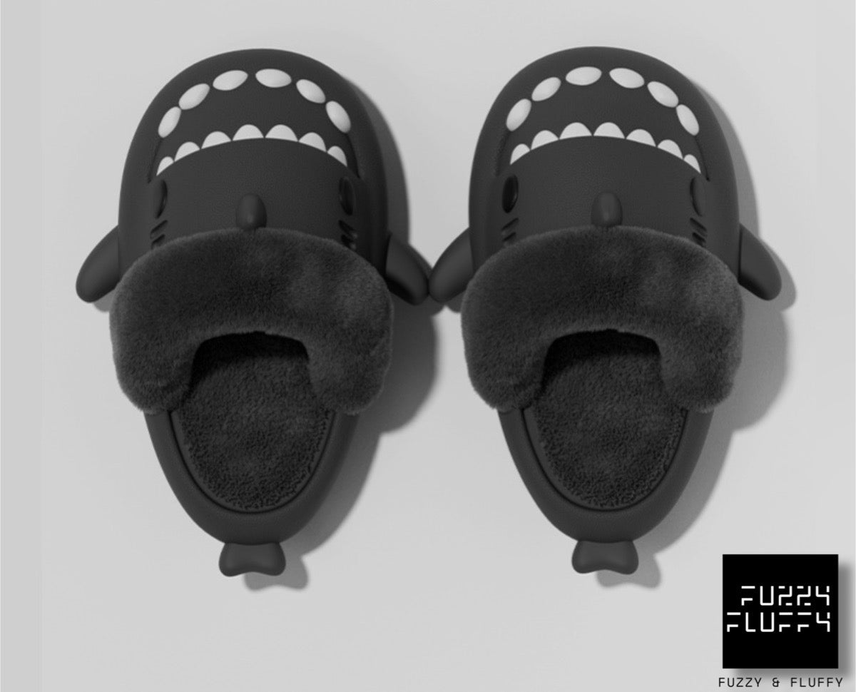 F&F Shark Winter Slippers - Low