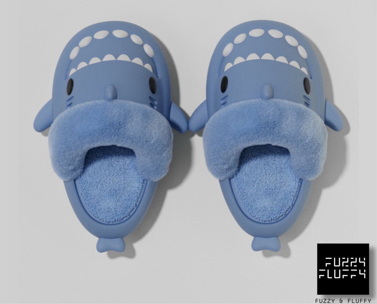 F&F Shark Winter Slippers - Low