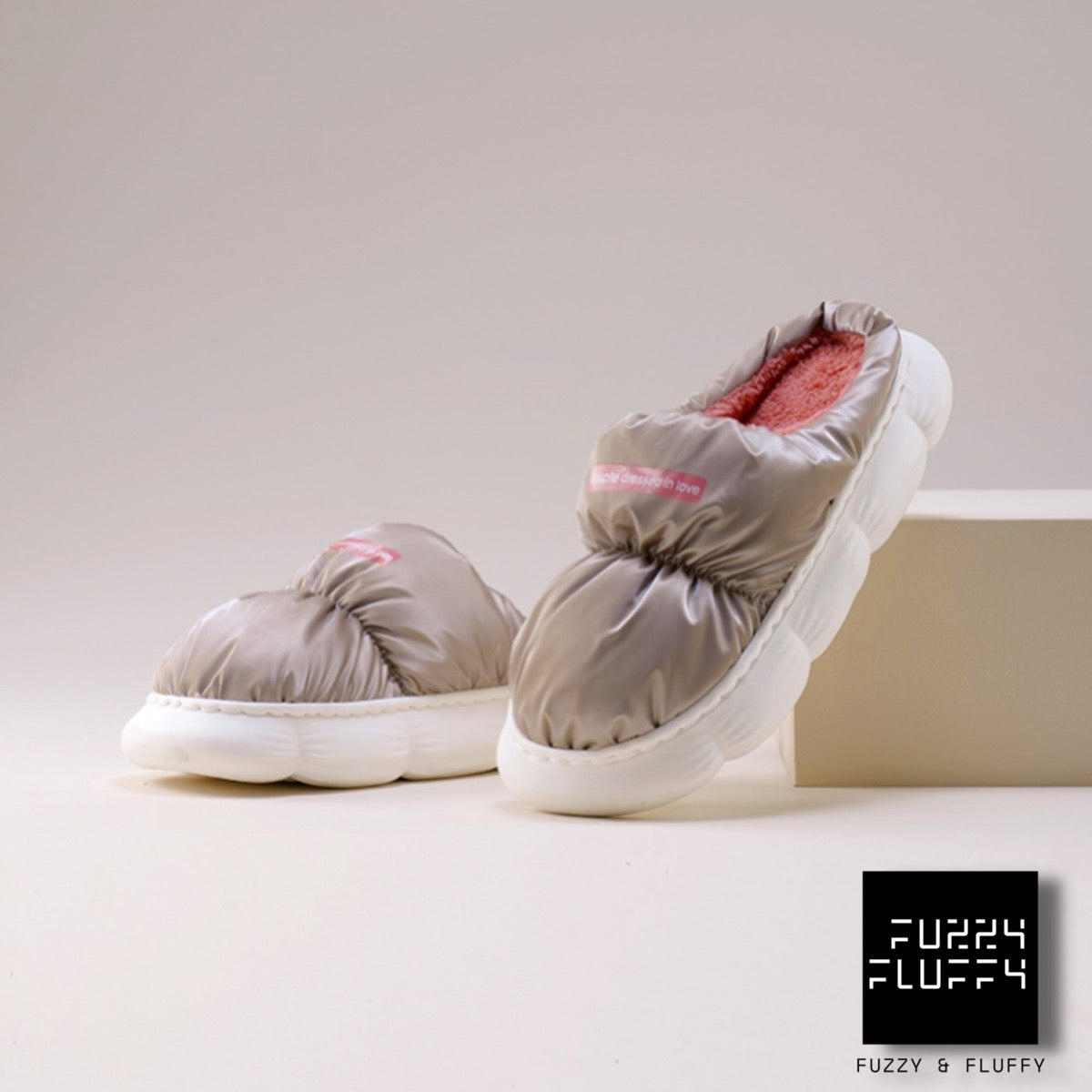 New - F&F Fuzzy Winter Slipper - Low