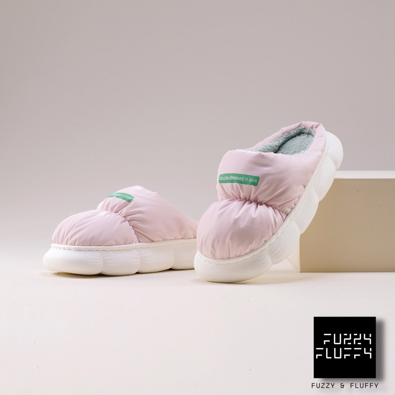 New - F&F Fuzzy Winter Slipper - Low