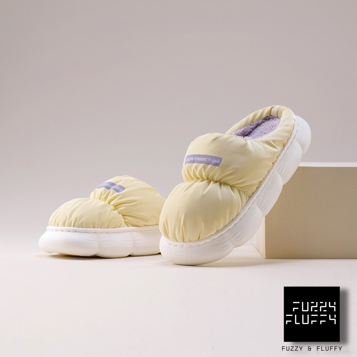 New - F&F Fuzzy Winter Slipper - Low